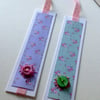 Bookmarks Set of Two,Shabby Chic Style,Handmade Bookmarks