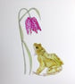Frog and Fritillary A5 Giclée Fine Art Print - Image 2