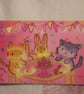 Kawaii Animal Tea Party Birthday Stickers Woodland Planner Scrapbook Decor - Image 3