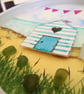 Handmade Beach Hut Fridge Magnet, Meaningful Coastal Keepsake Gift - Image 4