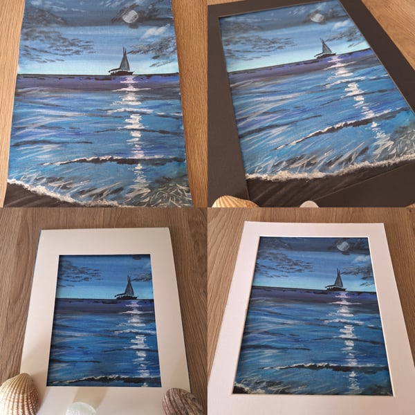 Moonscape sea