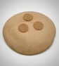 Stoneware yellow trinket dish with embossed botanical design - Image 6