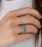 Elegant turquoise and gold beaded ring - Image 9