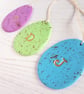 Personalised Initial Mini Egg Easter hanging decoration OR magnet - Image 1