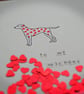 Dalmatian Valentine's Card - READY TO SHIP - Image 2