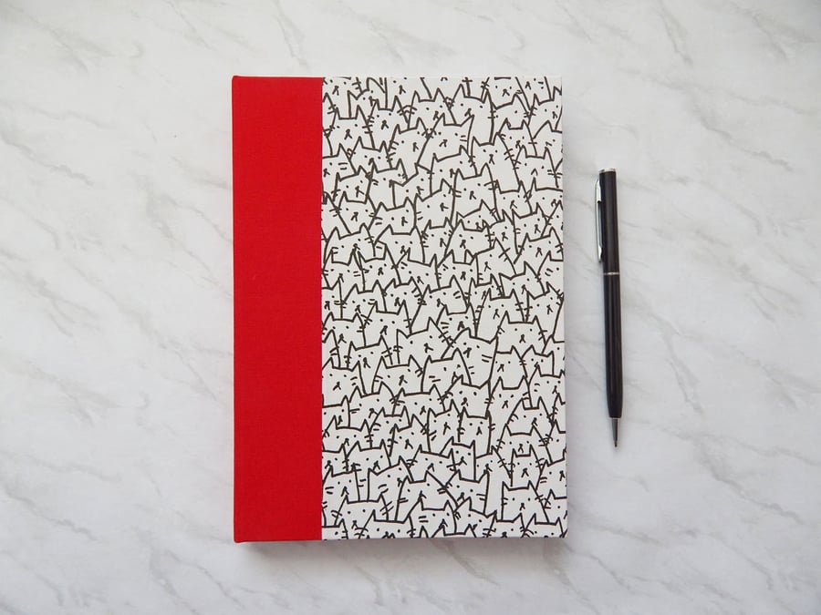 Cats Journal, Notebook. A5 with lined pages. Gifts for teens. Seconds Sunday