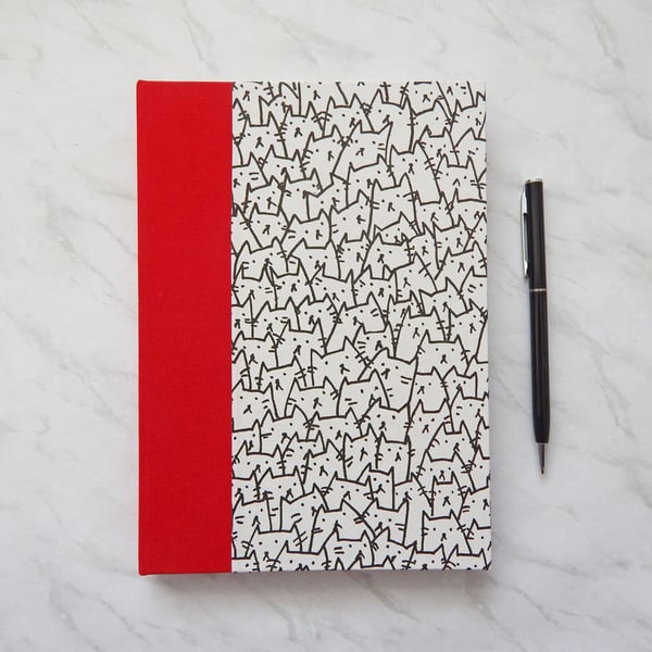 Cats Journal, Notebook. A5 with lined pages. Gifts for teens. Seconds Sunday