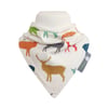 ORGANIC Baby Bandana Dribble Bib in ELK FAMILY - An ECO GIFT IDEA from BellaOski
