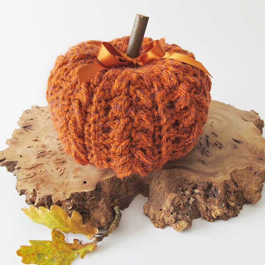 CROCHET PUMPKIN DECORATION AUTUMN HALLOWEEN large size