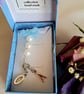 Something blue -Wedding bouquet charm- personalised - Image 1