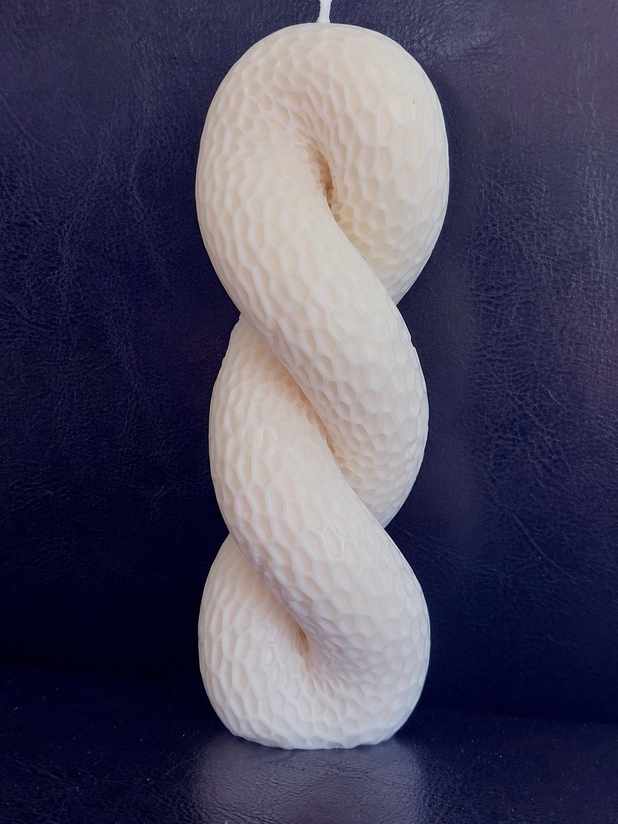 Knot Pillar CandleGeometric Abstract CandleTwisted Knitted CandleLuxury Home dec