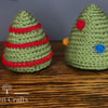 2 Crocheted Christmas Tree Decorations