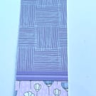Pretty flowers and basket weave bookmark