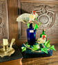 Papier maché goldfinch sculpture  - Image 3