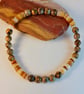 Leopardskin Jasper & Shell Bracelet - Larger Wrist Size -Men - Father's Day Gift - Image 5