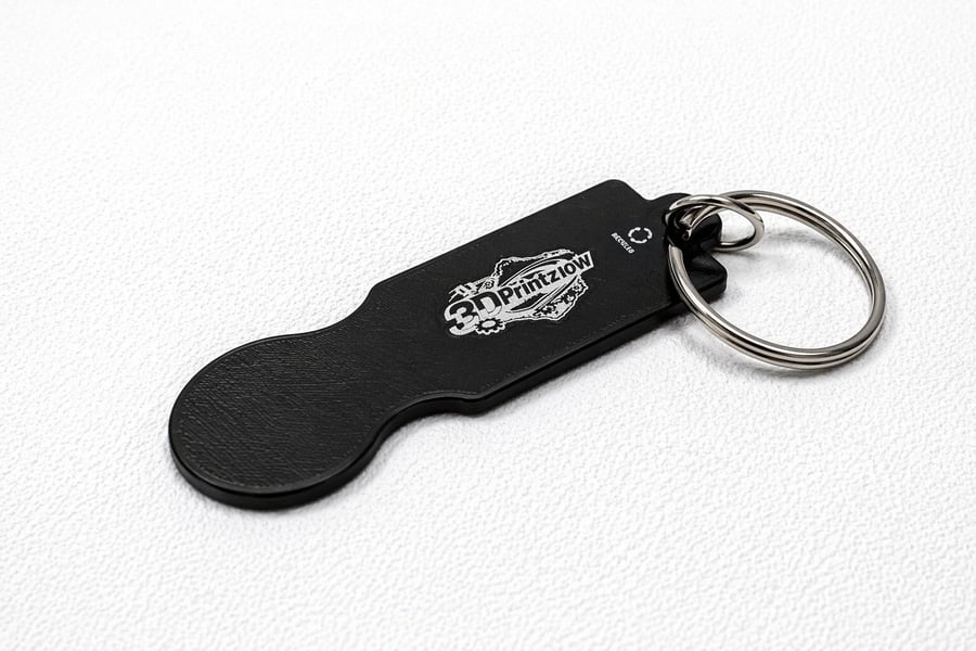 Custom Trolley Coin Keyring – 3D Printed, Handmade, Made to Order