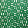 Unused Vintage Green Floral Fabric - 1 Metre
