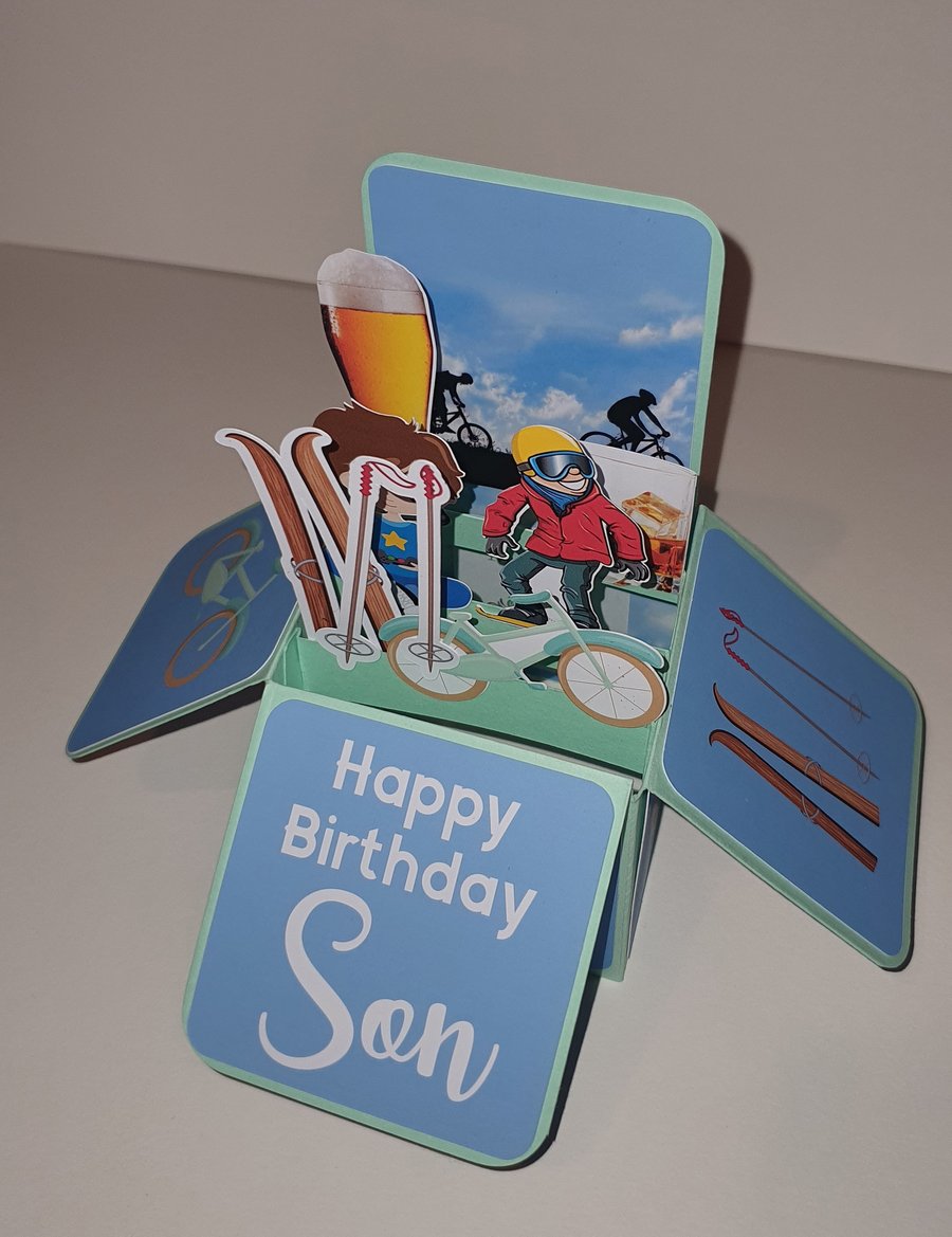 Son Birthday Card can be personalised