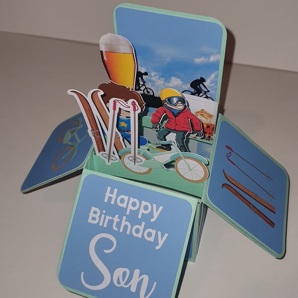 Son Birthday Card can be personalised