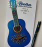 Happy Birthday Brother - Have a terRIFFic time - Blue and Gold Guitar 