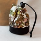 Desert Island Dog Treat Pouch - Handmade Training Bag, Wipe Clean Lining