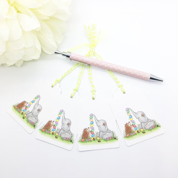 Ellie & Friends Easter Gift Tags - set of 4 tags - Easter Gift Tags