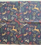4 Paper napkins for decoupage woodland animal and flowers christmas designs - Image 8