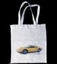 Ferrari 246 Dino (Yellow) - Shopping Tote Bag - Approx Size 39x37cm plus Handles - Image 1
