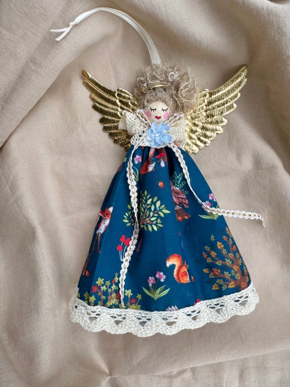 Woodland Fairy Christmas Angel Hanging Decoration Tree Topper 
