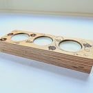 Tealight holder with pyrography grape vines