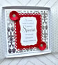 Luxury boxed quilled foiled card - anniversary, birthday, wedding - Image 1