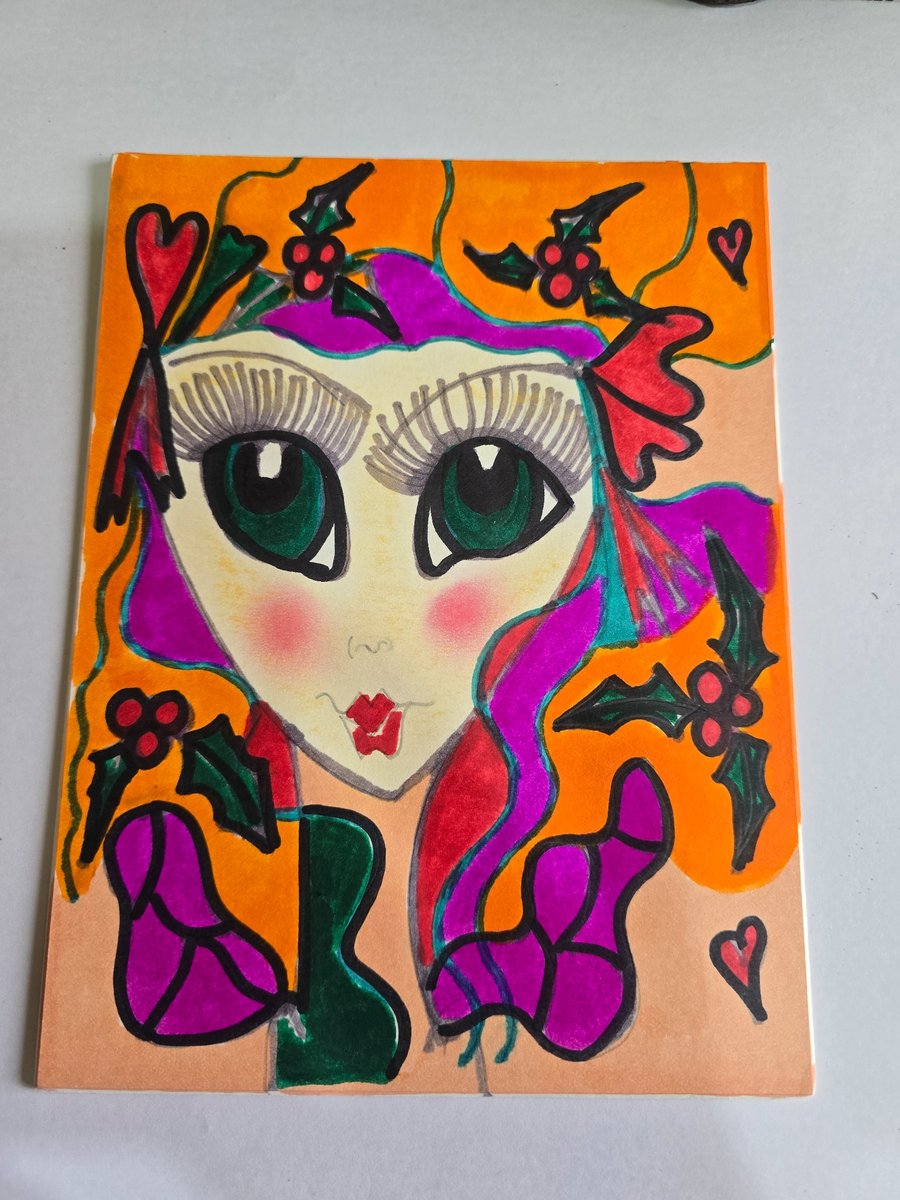 Christmas Fairy Drawing 
