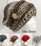 Womens Slouch hat, Autumn mix colours, Chunky hat, Crochet hat - Image 6