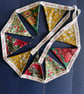 'Flowers and stars' Liberty fabric mini 'dresser' bunting with jingle bells