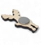Stag Fridge Magnet - Maple Wood Magnet - Scottish Highland Gifts - Image 3