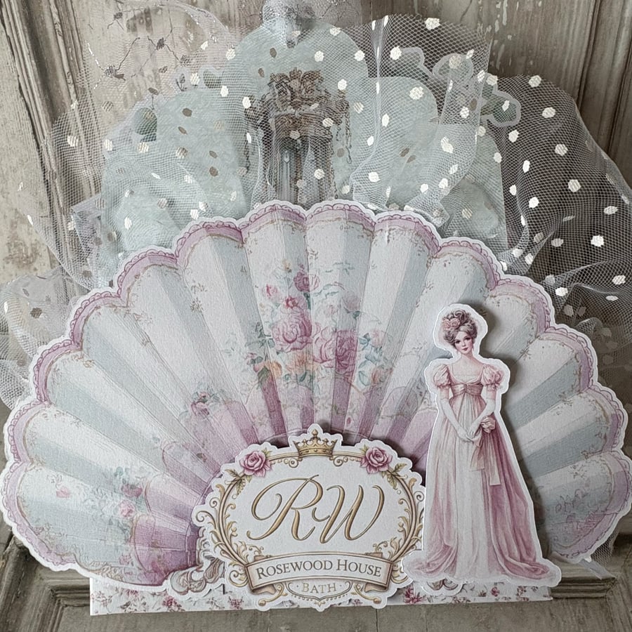 Gift Set - Fan Box with contents and Gift Bag - Rhapsody in Pink CR 0048