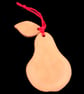 Pear slice with leaf pottery decoration - Image 4