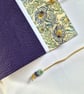 Purple Leather Peacock Journal, Sketchbook or Notebook, A6 size - Image 9
