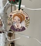 Mary Queen of Scots Wooden Hanging Decoration – Scottish History Gift, Tudor Art - Image 5