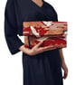 Red & Gold Japanese Crane Foldover Bag - 2-in-1 Clutch & Crossbody - Image 6