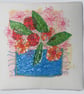 Jazzy Flower Pot -  Free Style Embroidery - Image 1