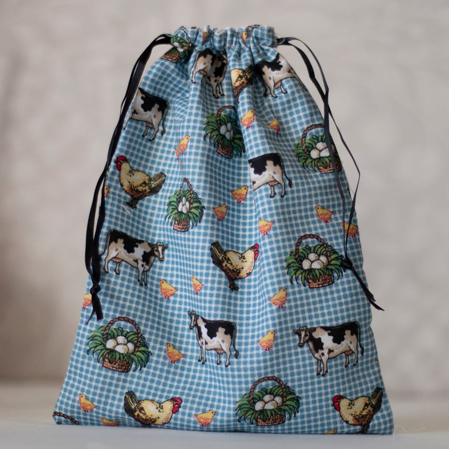  Drawstring Gift Bag Lined 