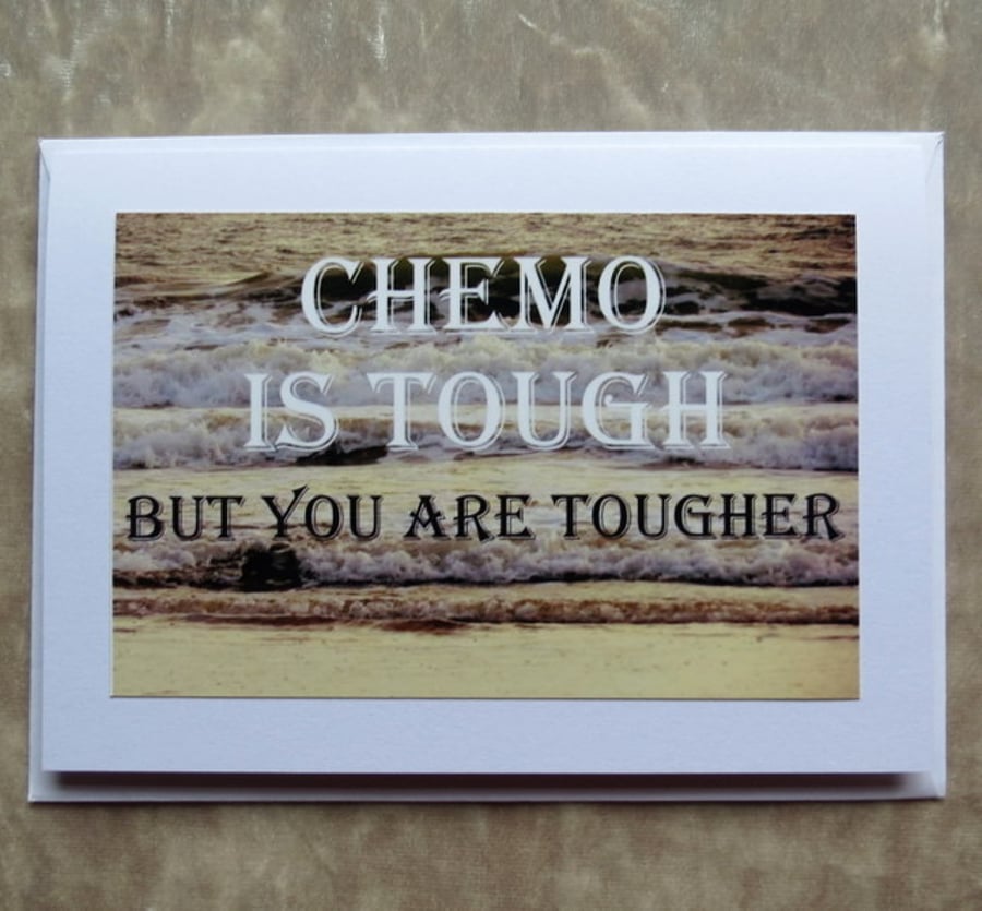 Chemo Card.  Cancer Card.  A card left blank inside for your own message.