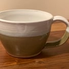 Ceramic stoneware hand thrown mug