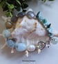 Statement Hand Made Multi Gemstone Chakra Designer Charm Bracelet  - Image 2