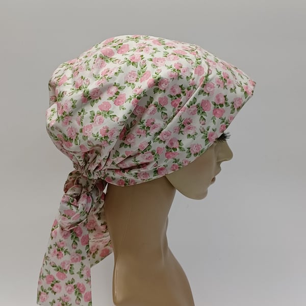 Head wear for women, lined cotton head scarf, tichel, head snood, bonnet 