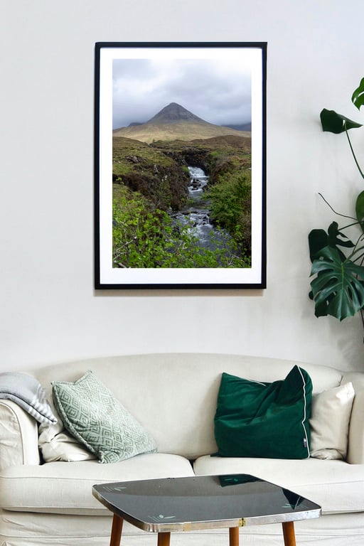 Cuillin Hills Scotland, Scottish landscape wall art print