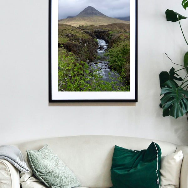 Cuillin Hills Scotland, Scottish landscape wall art print