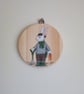 Gardening Bunny Hanging Decoration Hand Painted Gardener Rabbit - Image 4