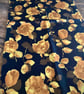 Vintage Yellow Rose Lining Fabric 1.13 m - Image 2